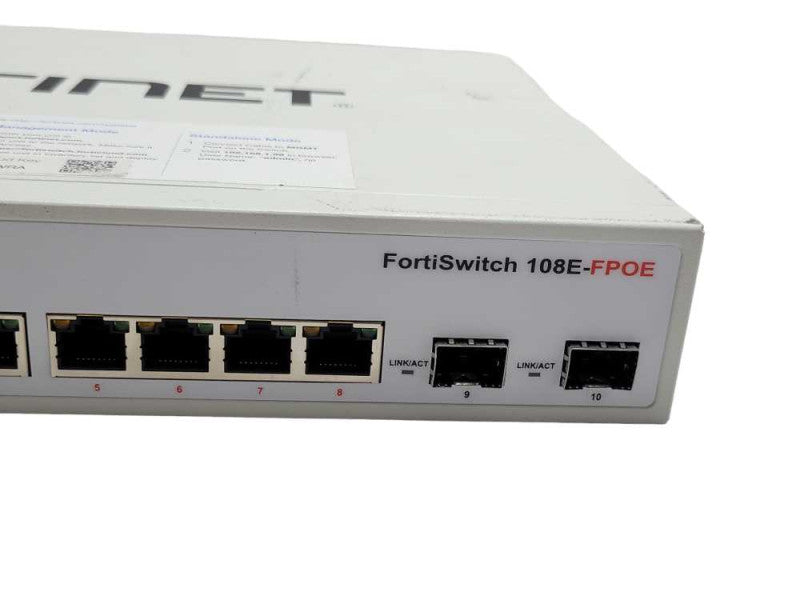 Fortigate FortiSwitch-108E-FPOE Switch, READ _