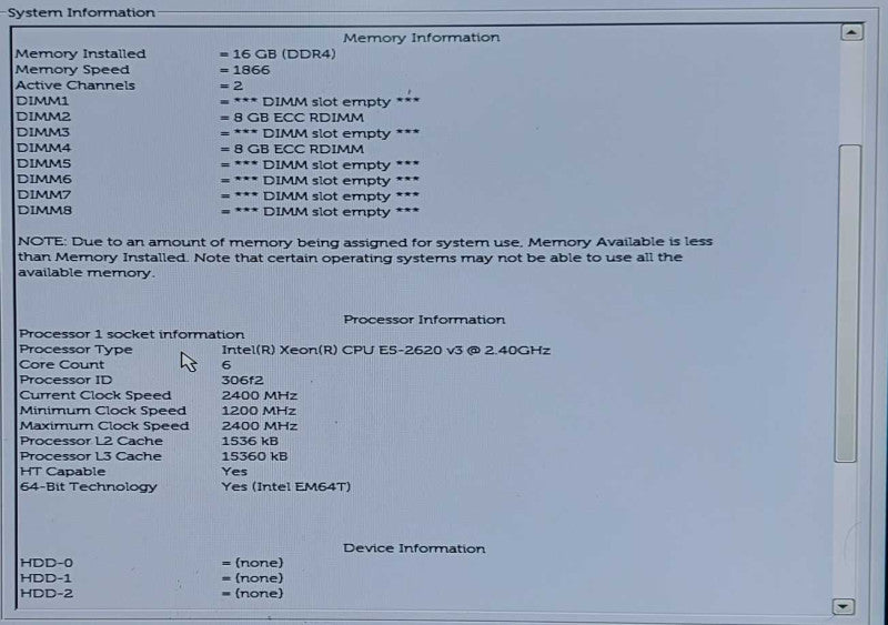 Dell Precision T5810 Xeon E5-2620 v3 2.4GHz, 16GB RAM, QUADRO K2200