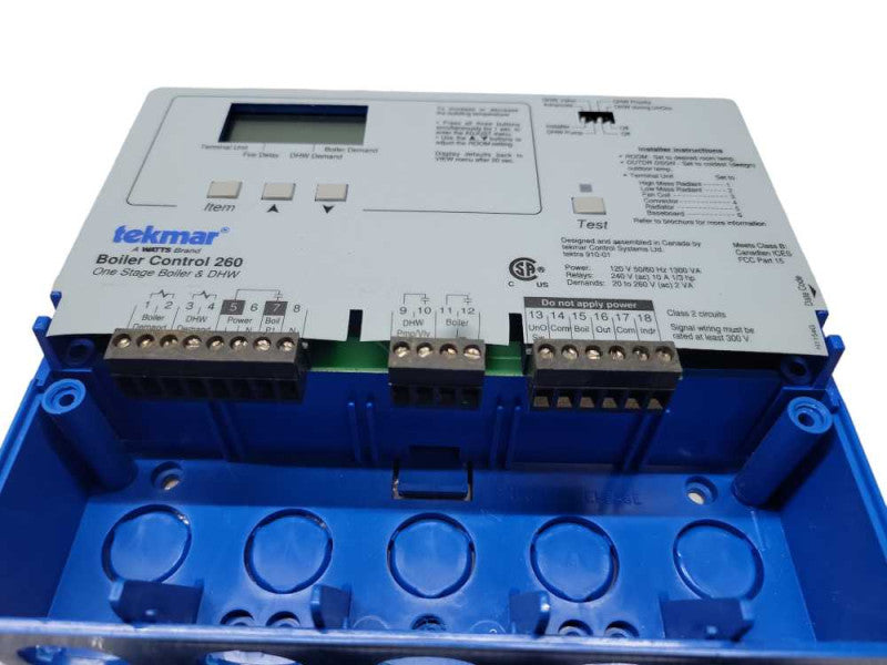 Tekmar 260 Control - Boiler & Domestic Hot Water - One Stage (Open Box) %