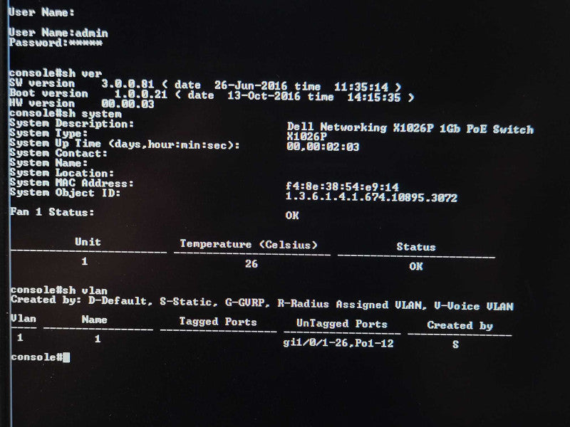 DELL X1026P 24-Port POE Smart Managed Gigabit Network switch  _