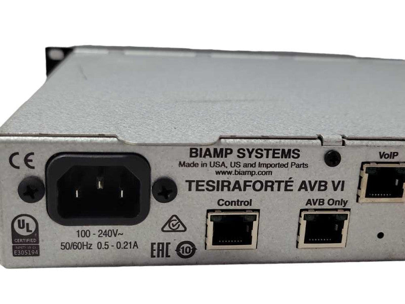 BIAMP Systems Tesira Forte AVB VI Digital Audio Mixer, Read _