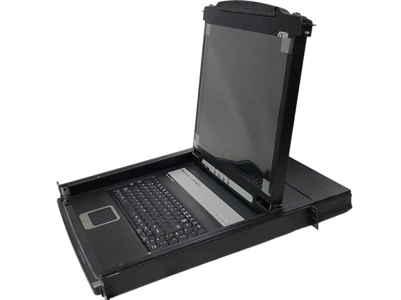 ATEN LCD Console 1U Rackmount Slide away CL1000, READ _