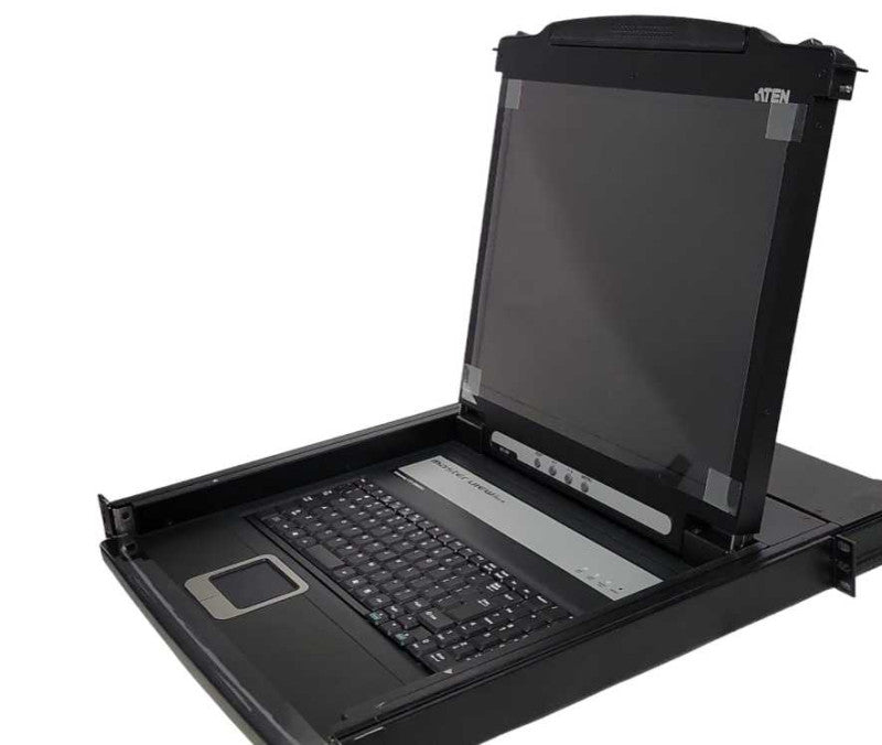 ATEN LCD Console 1U Rackmount Slide away CL1000, READ _