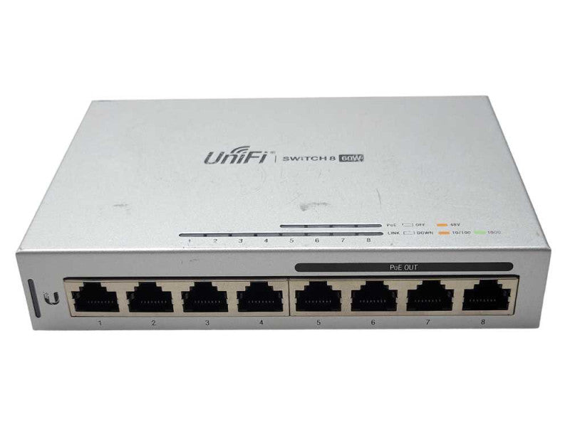 Ubiquiti Networks UniFi 8 Port Ethernet Switch - US-8-60W, READ _