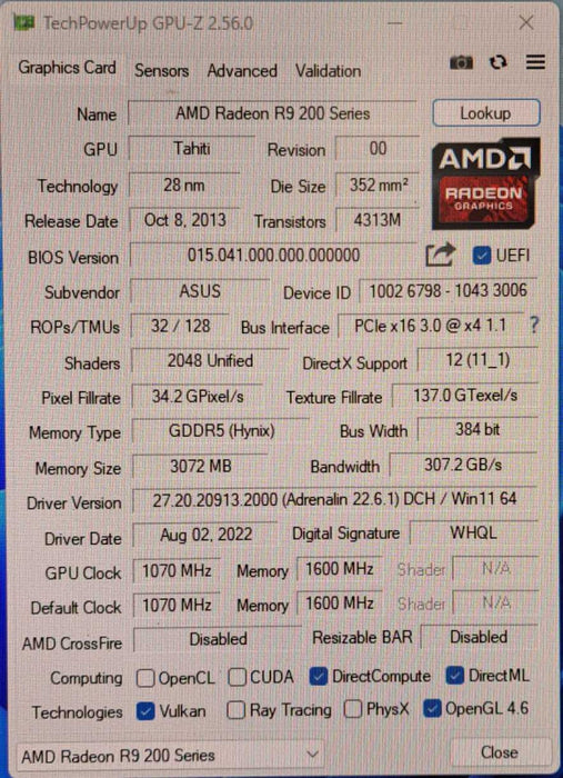 ASUS Radeon R9 280X | 3GB Gaming Graphics Card | R9280X-DC2T-3GD5 )