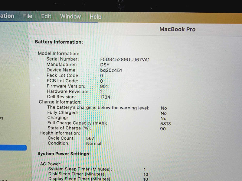 Apple Macbook Pro 2018 15\\" Core i7-8750H @ 2.2GHz 16GB DDR4 250GB SSD Radeon Pro 555X 4GB (
