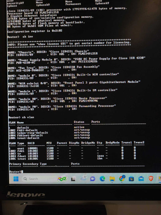Cisco ISR4331/K9 V05 Enterprise Service Router Not Affected Q$