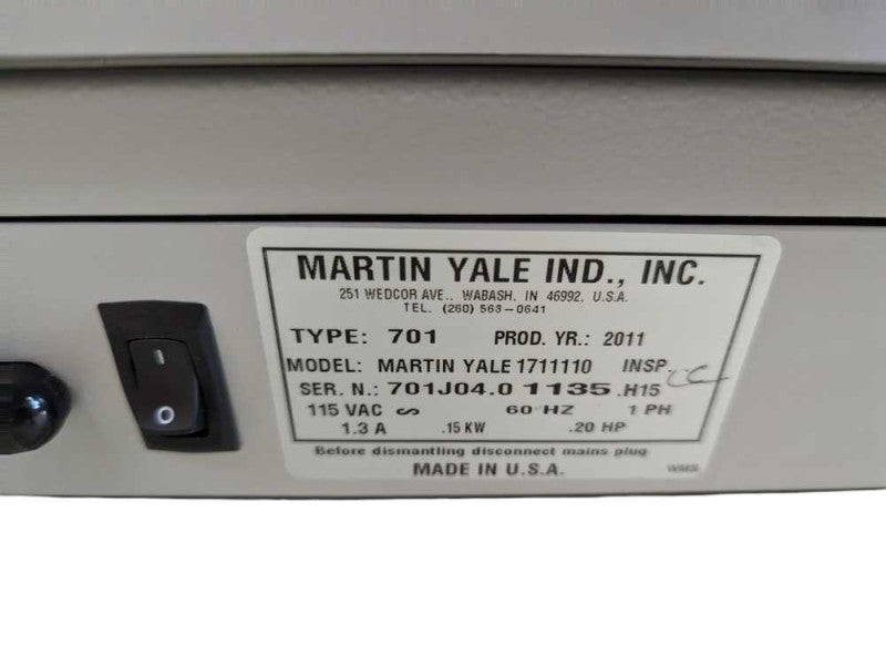 Martin Yale 1711 Paper Folder plz READ  -