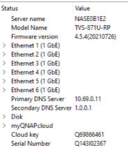 QNAP TVS-871U-RP 8x SATA NAS Rack Mount Network Attached Storage Array 2x 4TB !