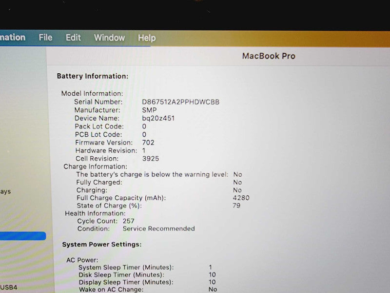 Apple Macbook Pro 2017 15\\" Core i7-7820HQ @ 2.9GHz 16GB DDR3 500GB SSD Radeon Pro 560 4GB [Read] (