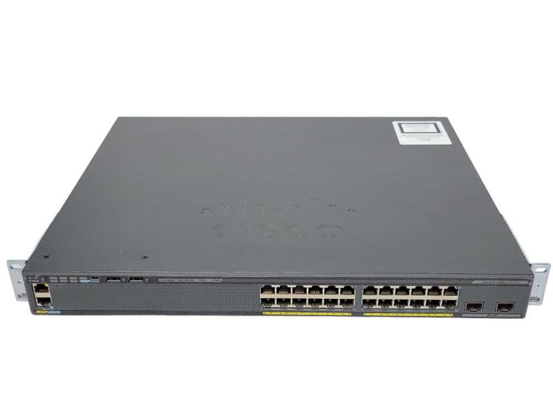 Cisco WS-C2960X-24PD-L 24 Port Gigabit PoE+ 370W Switch 2x 10G uplinks _