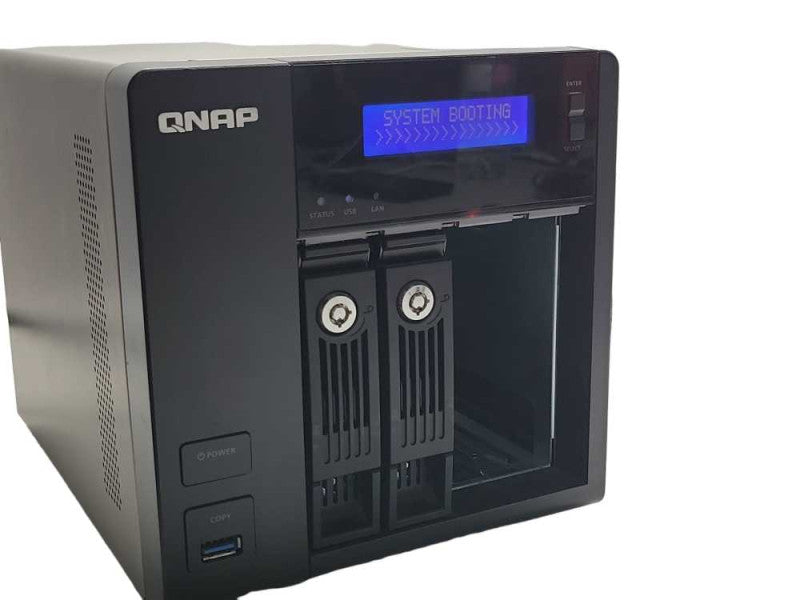 QNAP TS-453 Pro 4-Bay NAS with 2x HDD Trays, READ _