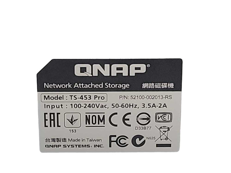 QNAP TS-453 Pro 4-Bay NAS with 2x HDD Trays, READ _