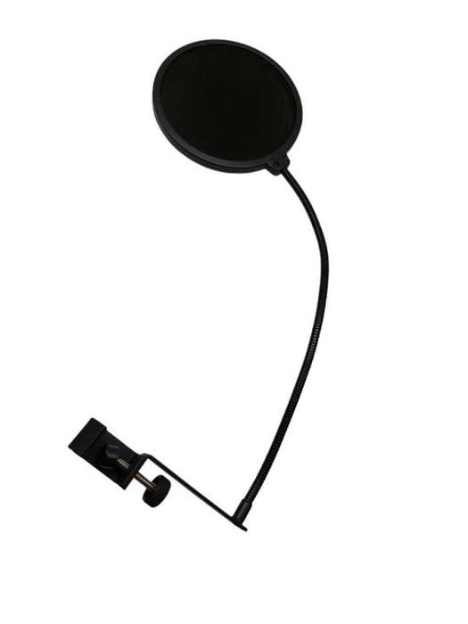 Microphone Pop Filter Dual Layered Mic Shield With Flexible 360Â° Gooseneck Cl â