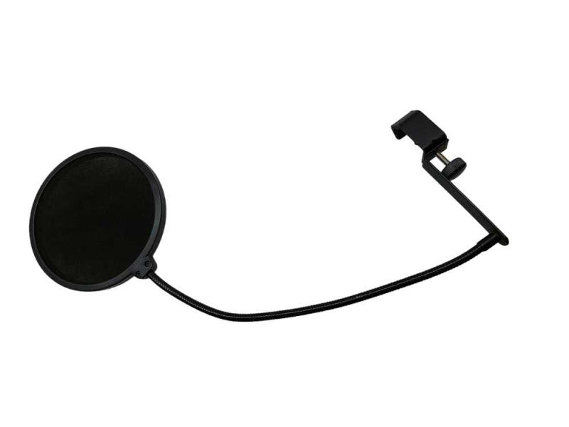 Microphone Pop Filter Dual Layered Mic Shield With Flexible 360Â° Gooseneck Cl â