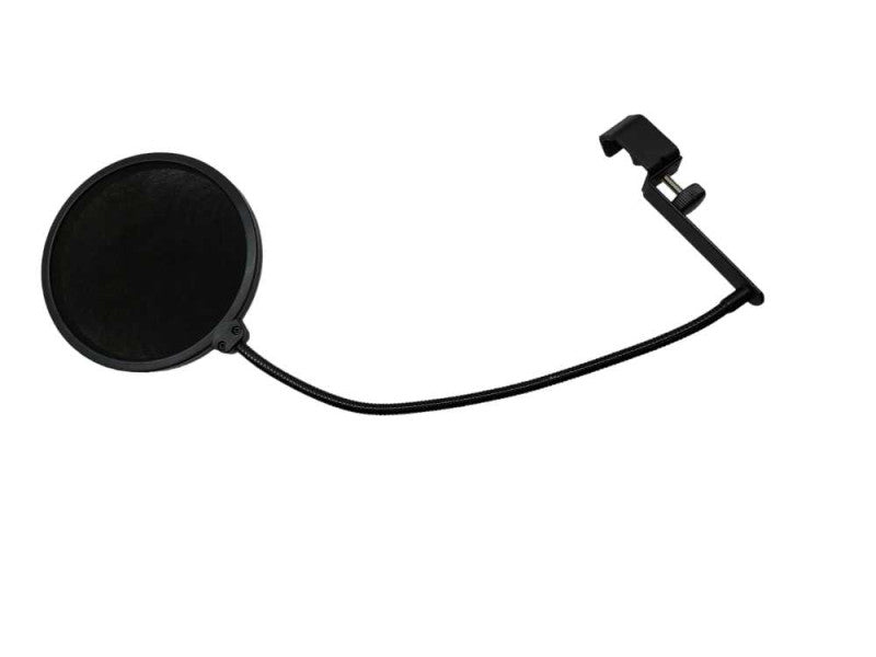 Microphone Pop Filter Dual Layered Mic Shield With Flexible 360Â° Gooseneck Cl â