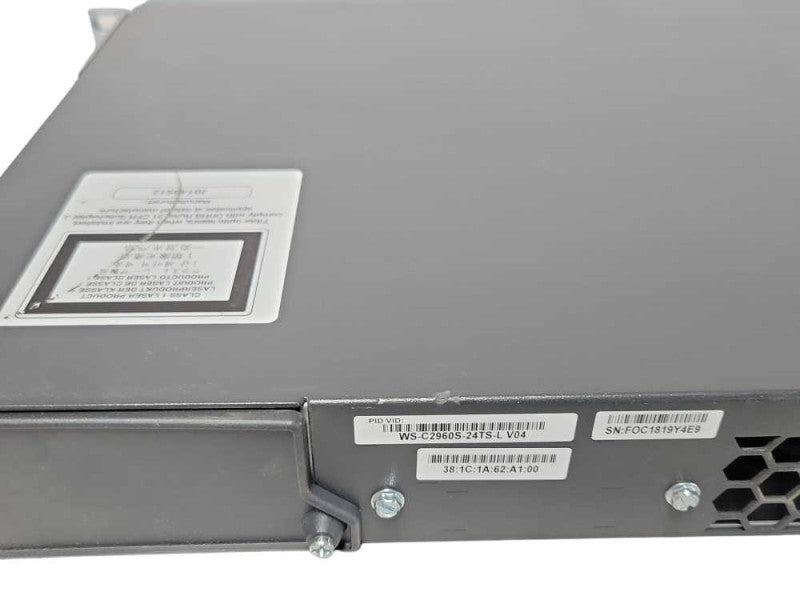 Cisco WS-C2960S-24TS-L 24 Port 10/100/1000 Gigabit Switch  _