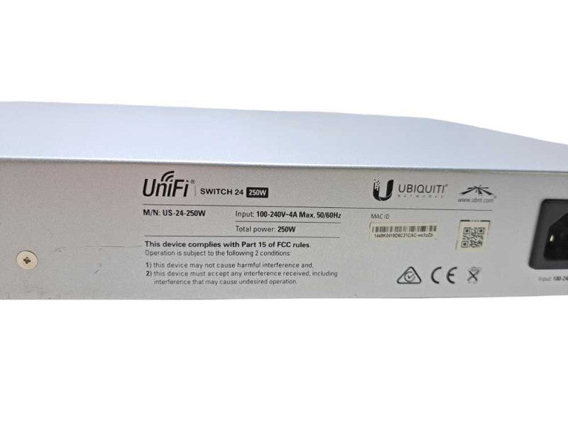 Ubiquiti UniFi US-24-250W | 24-Port Managed Gigabit PoE Switch )