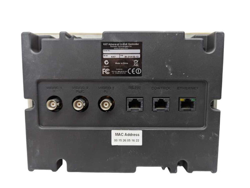 KTI KX7 7 inch In-Wall Touchpanel -