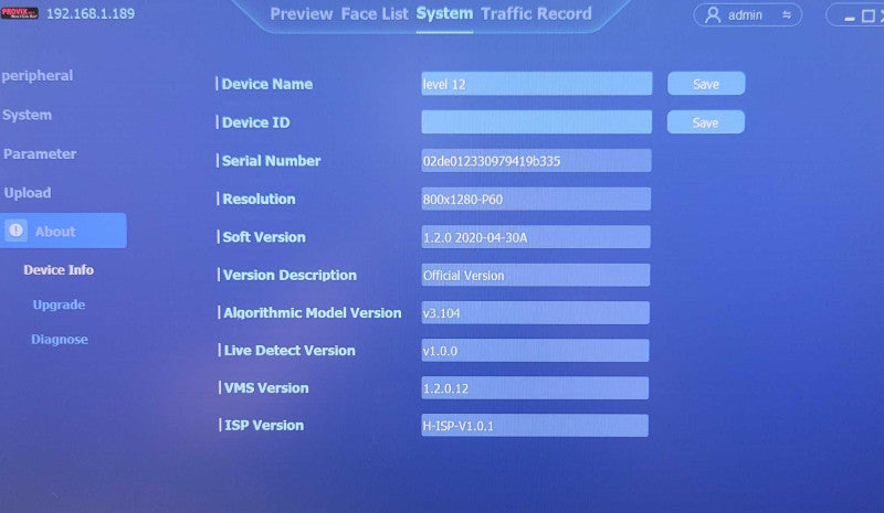 Face Recognition Camera ASF-7MFTD 1080p HD-6mm Lens _