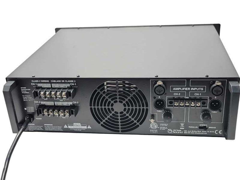 Atlas sound CP400 Commercial Power Amplifier, READ _