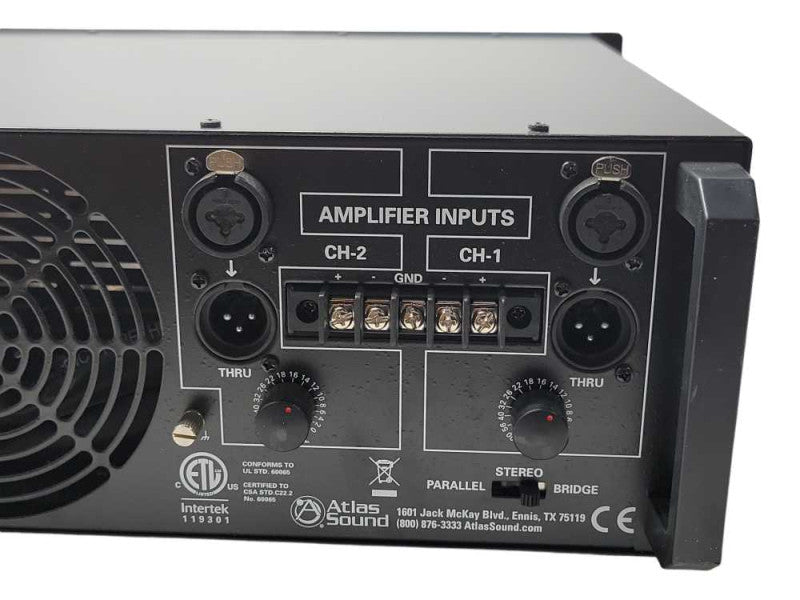 Atlas sound CP400 Commercial Power Amplifier, READ _