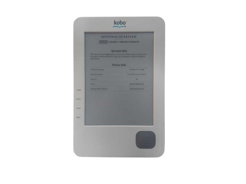 Kobo N647 Wireless e-Book Reader, 1GB Storage