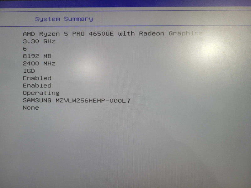 Lenovo ThinkCentre M75q Gen 2 Ryzen 5 Pro 4650GE | 8GB | 256GB NVMe + PWR !