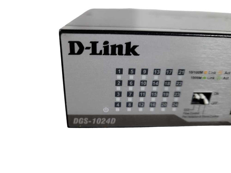 D-Link DGS-1024D 24 Port 10/100/1000 Gigabit Ethernet Switch !