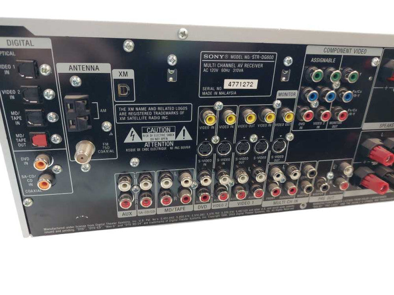Sony Multi Channel AV Receiver Model: STR-DG600 â