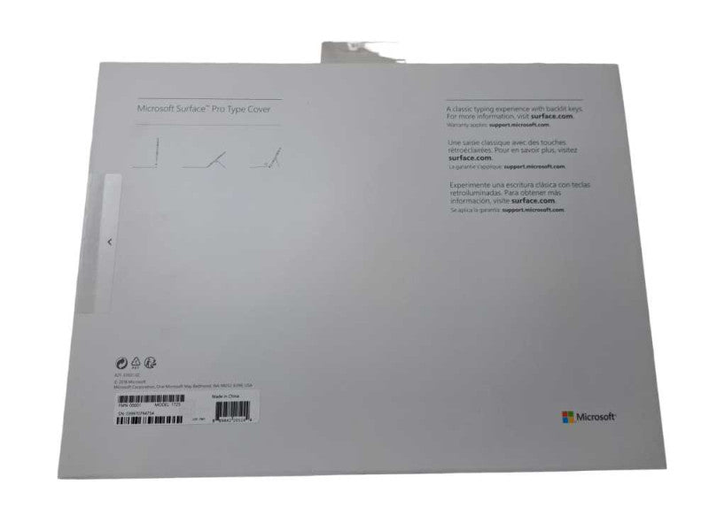 New | Microsoft Surface Pro Type Cover Keyboard - Black | Model 1725 Q)