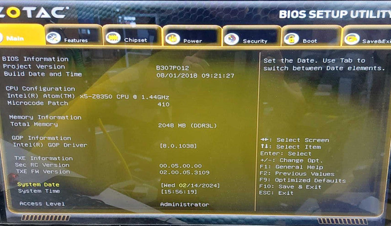 Zotac ZBOX-PI223 Atom x5-Z8350 1.44GHz, 2GB RAM, 32GB Storage