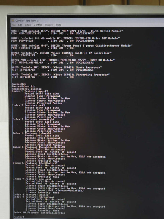 Cisco ISR4331/K9 Integrated service router w/ NIM-2MFT-T1/E1, UCS-E140S-M2/K9 _