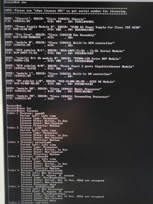 Cisco ISR4331/K9 Integrated service router w/ NIM-2MFT-T1/E1, UCS-E140S-M2/K9 _