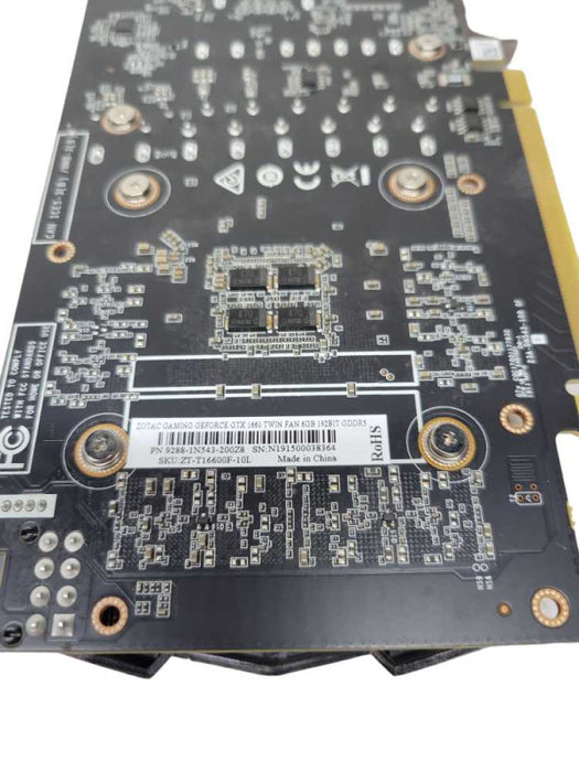 ZOTAC NVIDIA GTX 1660 6GB PCIE (READ) %