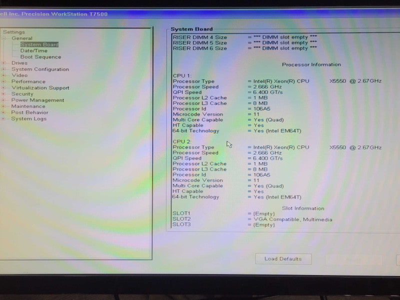 Dell Precision T7500 2x Xeon X5550 2.67GHZ QC, 24GB RAM 1TB HDD Quadro 4000 _