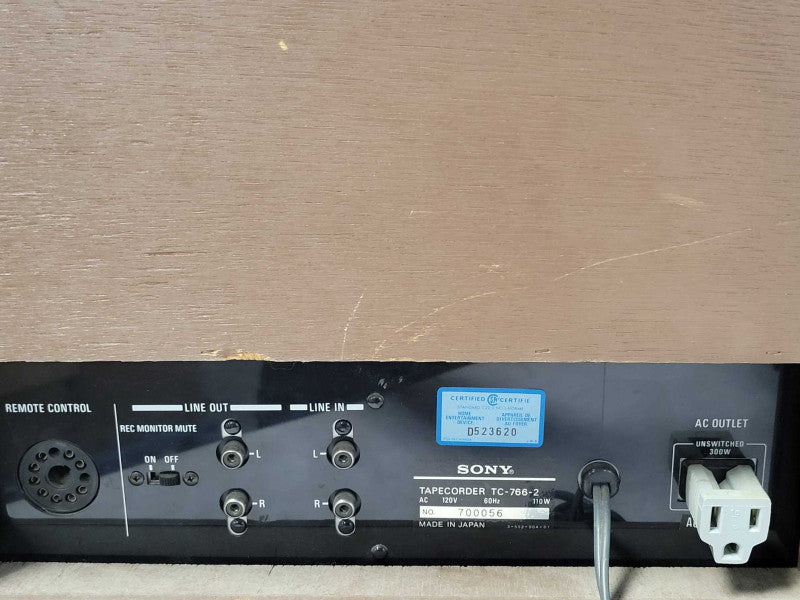 Sony Closed loop dual Capstan tapecorder TC-766-2, READ _