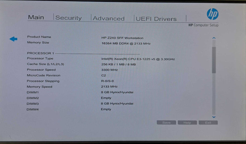 HP Z240 SFF WS | Xeon E3-1225 v5 @ 3.30GHz 16GB DDR4 256GB NVMe + 2TB HDD )