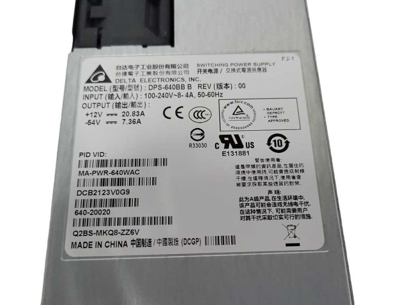 Cisco Meraki MA-PWR-640WAC SWITCH Power Supply _