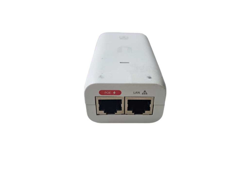 Ubiquiti Networks U-POE-AF 48VDC 15W Gigabit PoE Injector - White )