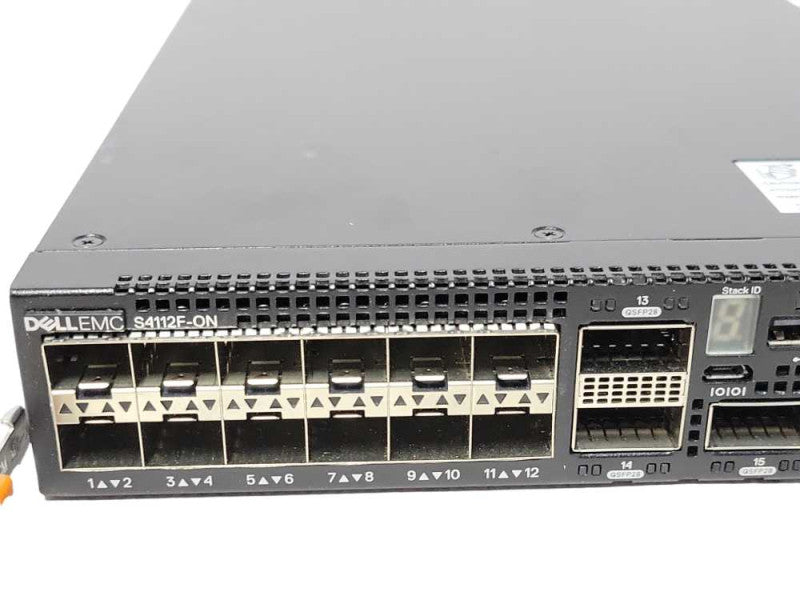 Dell EMC S4112F-ON 12-Port 10G SFP+ Network Switch, 2x PSU _