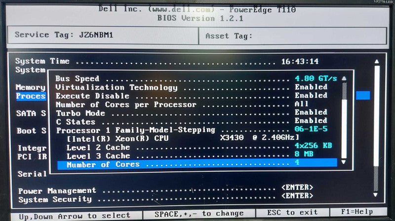 DELL PowerEdge T110 Tower Server, XEON X3430 2.4GHz, 8GB RAM, NO HDD