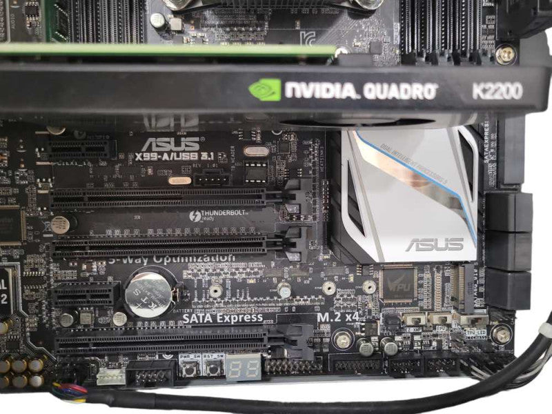 Custom/Asus X99-A/USB3.1 Core I7-5960X 3GHz, 8GB DDR4, 1.5TB HDD Quadro K2200 _