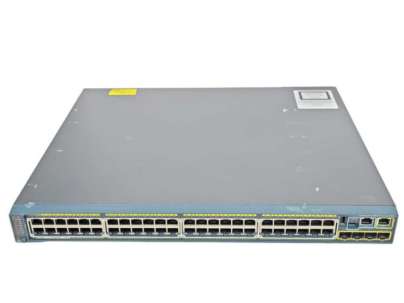 Cisco WS-C2960S-48FPS-L V03 48-Port PoE+ Managed Gig Switch w/ C2960S-Stack Q_