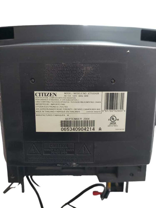 Citizen 20\\" TV & VCR Bundle - tv Model: JCTV3242B vcr Model: JVHS3987A =