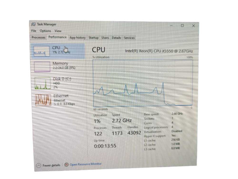 Dell Precision T7500 Intel Xeon X5550 @ 2.67Ghz  24GB RAM  & 2TB HDD  -