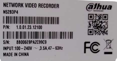 dahua digital video recorder N52B3P4, No HDD, READ Q_