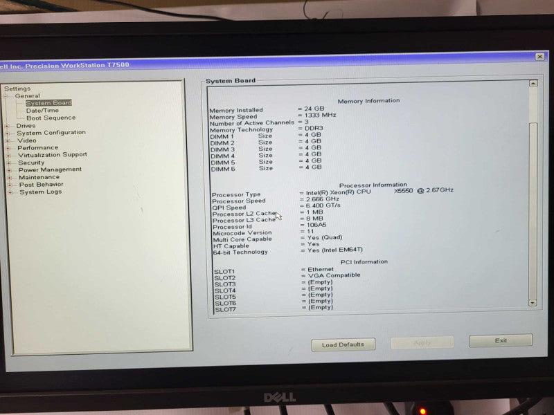Dell Precision T7500 - Xeon X5550 | 24GB RAM | NO HDD | SAS1068E-IR $