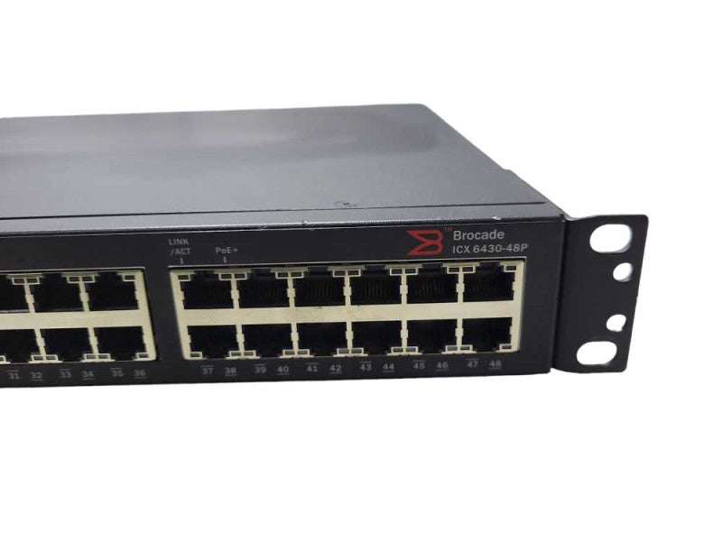Brocade ICX 6430-48P | 48x Gigabit Ethernet PoE+ | 4x SFP | Switch $
