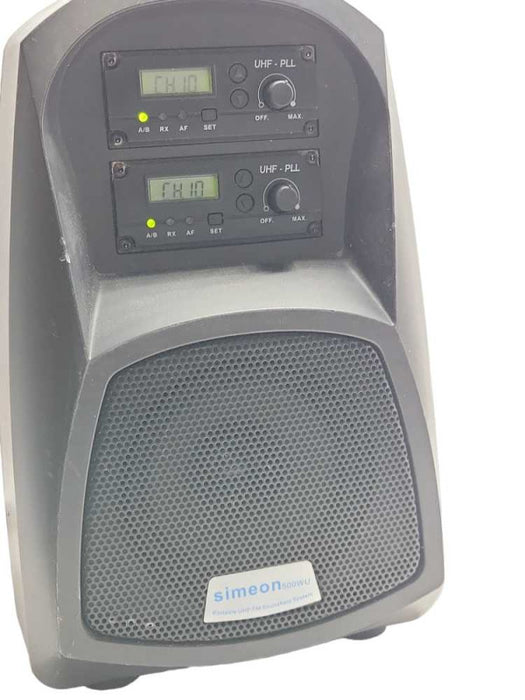 Simeon 500WU Diversity Portable UHF Soundeld FM System, READ _